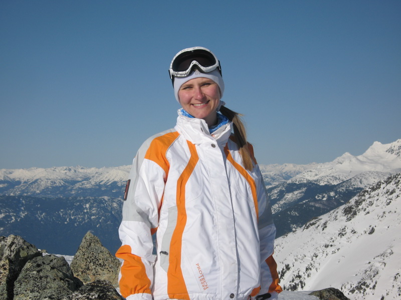 Lucie at Blackcomb