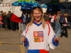 Lucie with Czech - Russia hockey tickets